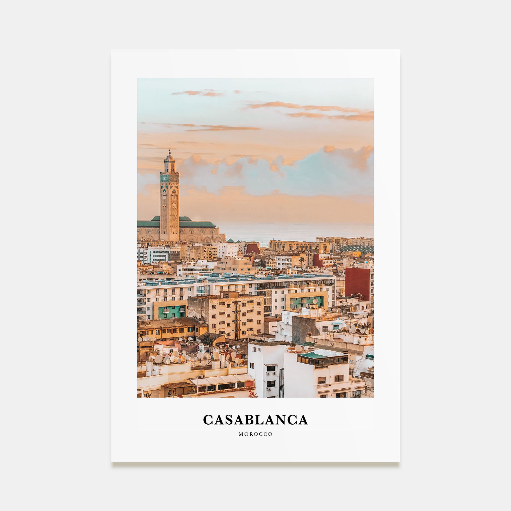 Casablanca Portrait Color Poster