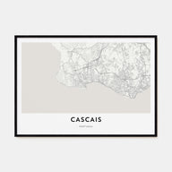 Cascais Map Landscape Poster