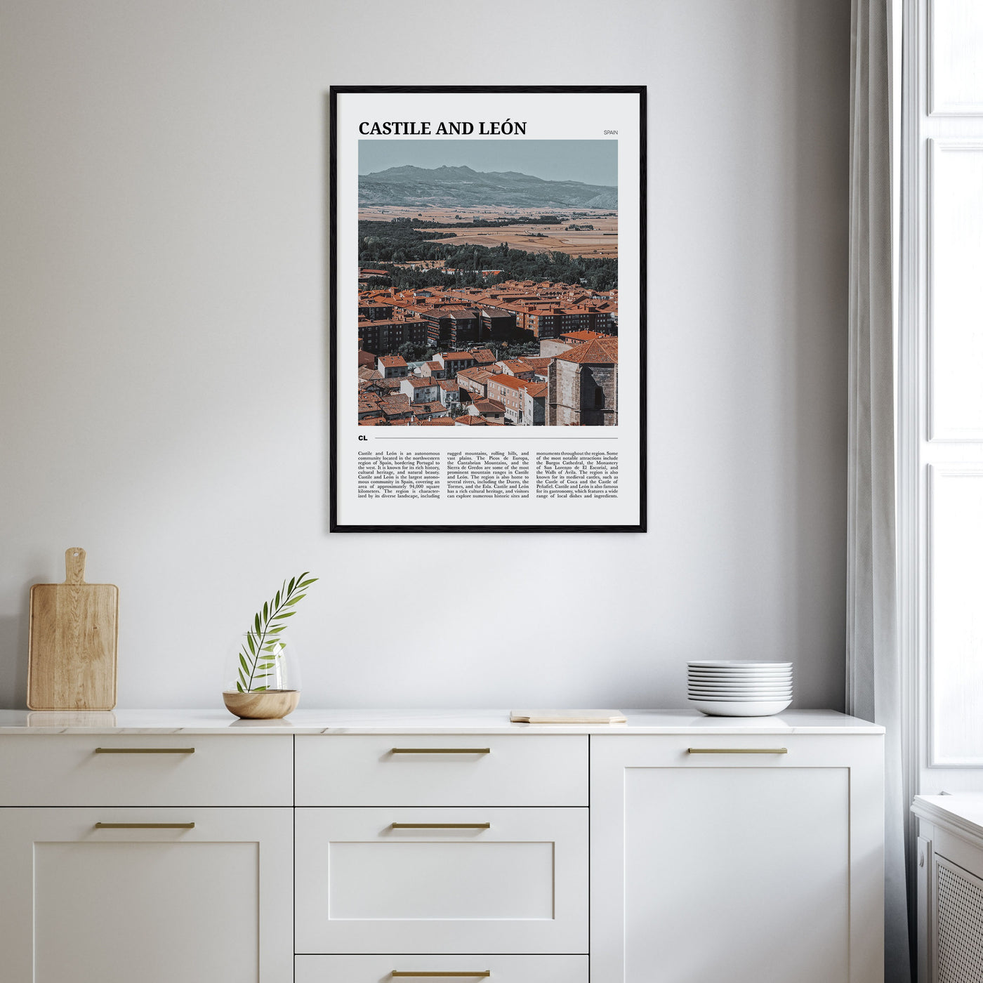 Castile and León Travel Color Poster