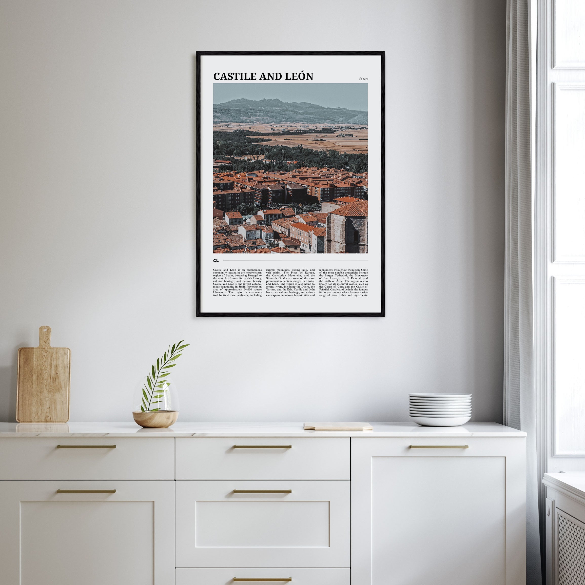 Castile and León Travel Color Poster