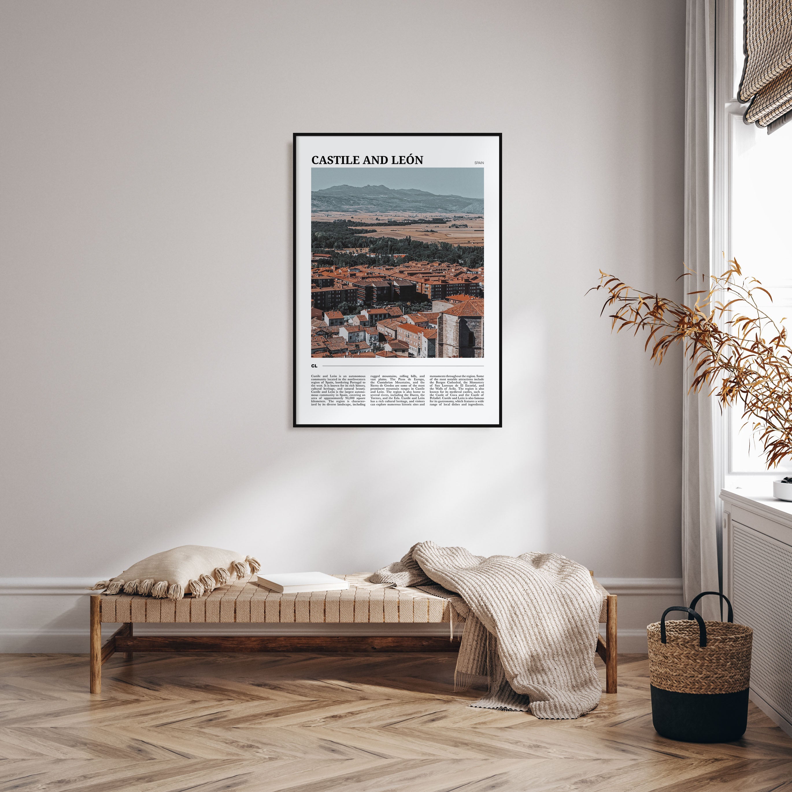 Castile and León Travel Color Poster