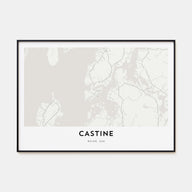 Castine Map Landscape Poster