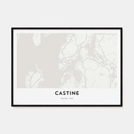 Castine Map Landscape Poster