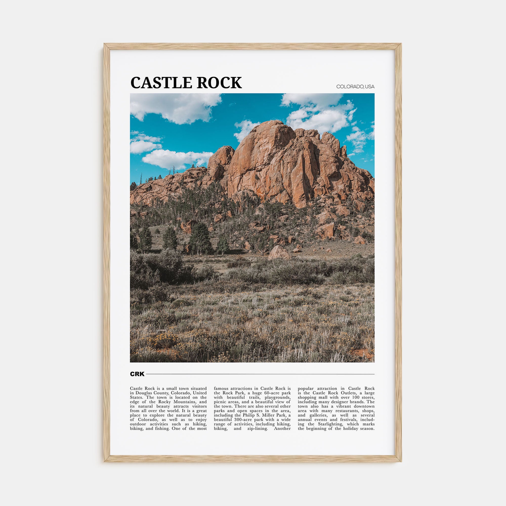 Castle Rock Travel Color Poster
