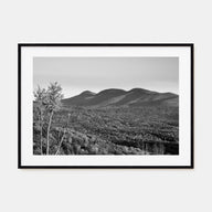 Catskill Mountains Landscape B&W Poster
