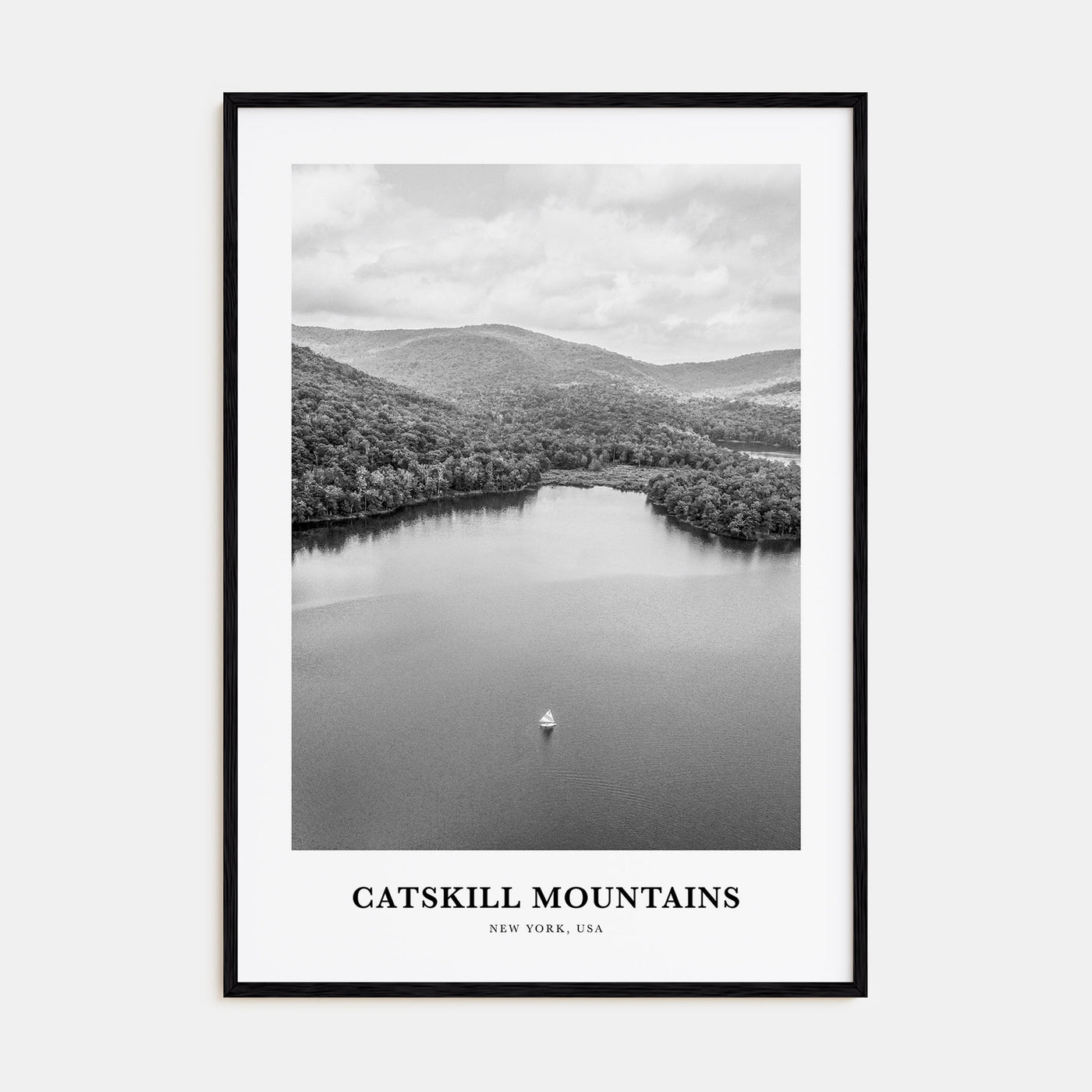 Catskill Mountains Portrait B&W No 2 Poster