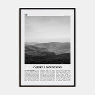 Catskill Mountains Travel B&W No 1 Poster