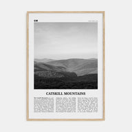 Catskill Mountains Travel B&W No 1 Poster