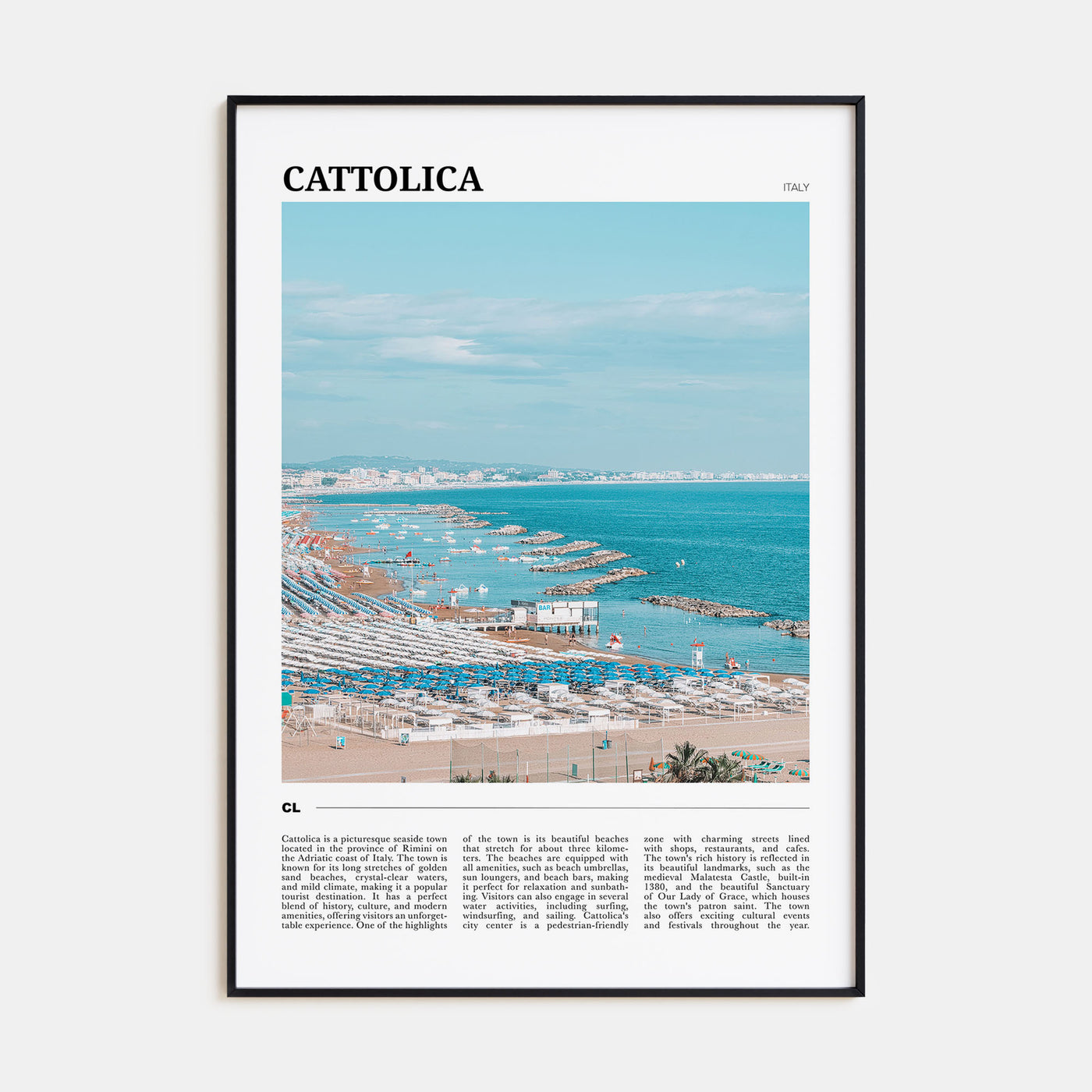 Cattolica Travel Color Poster