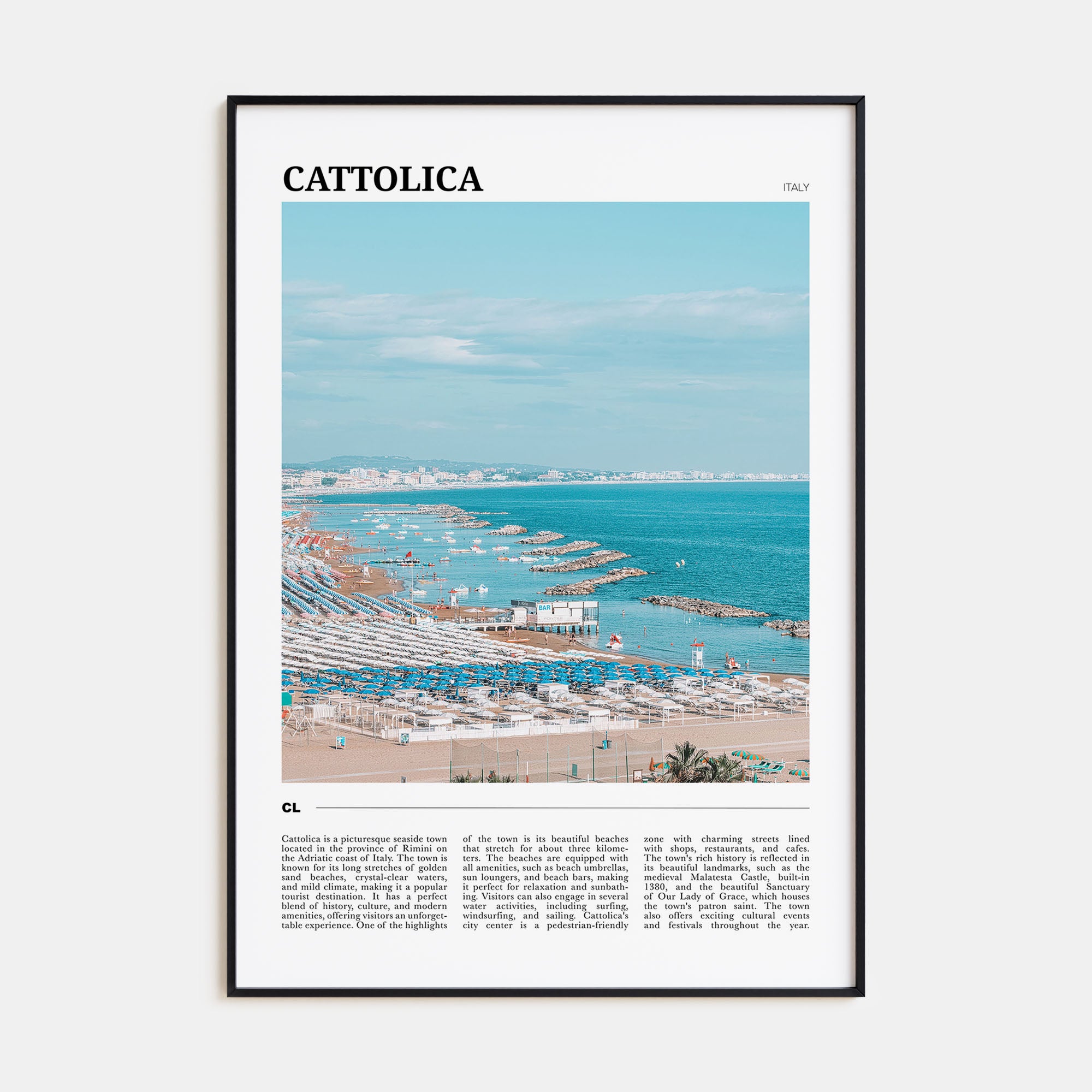 Cattolica Travel Color Poster