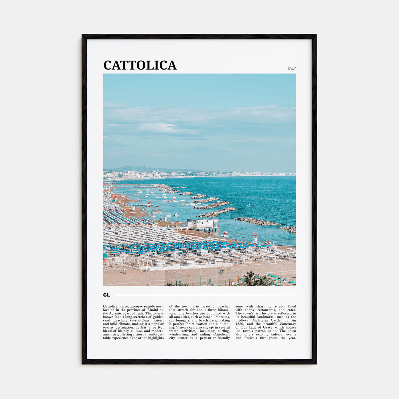 Cattolica Travel Color Poster