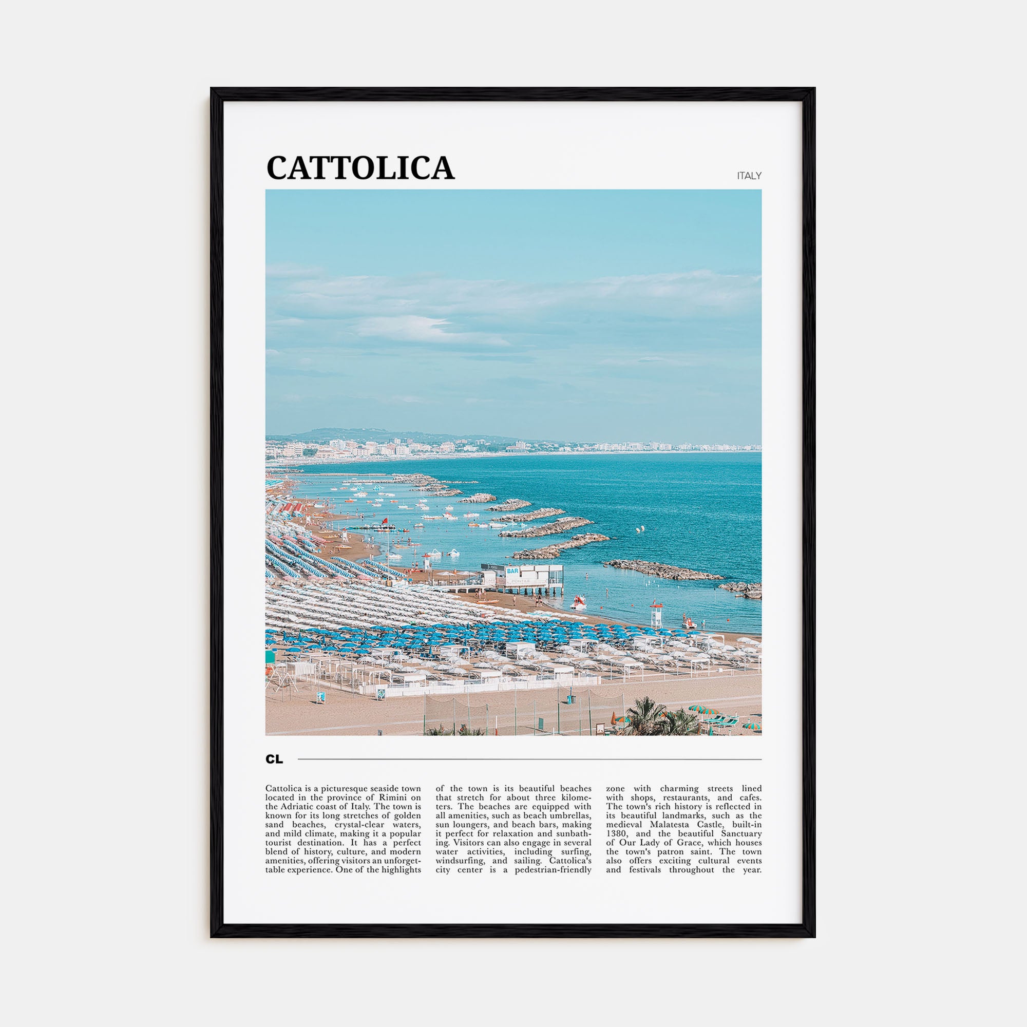Cattolica Travel Color Poster