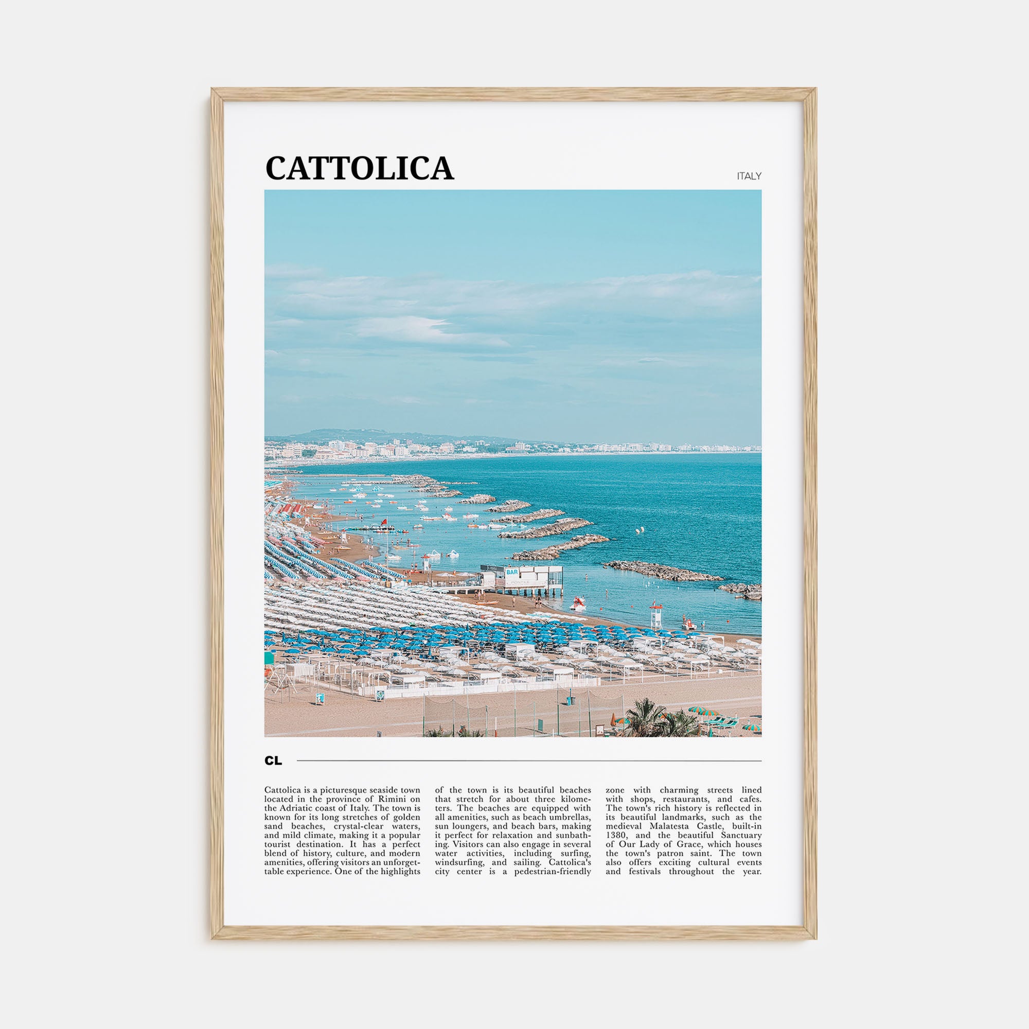 Cattolica Travel Color Poster