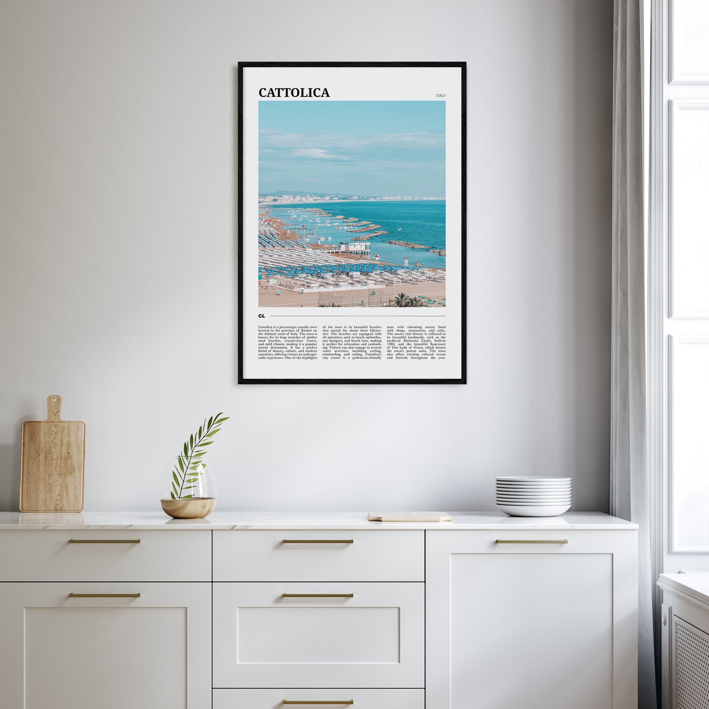 Cattolica Travel Color Poster