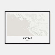 Cavtat Map Landscape Poster