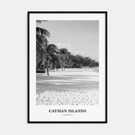 Cayman Islands Portrait B&W Poster