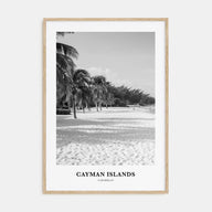 Cayman Islands Portrait B&W Poster