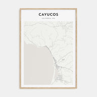 Cayucos Map Portrait Poster
