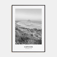 Cayucos Portrait B&W Poster