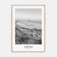 Cayucos Portrait B&W Poster