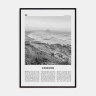 Cayucos Travel B&W Poster