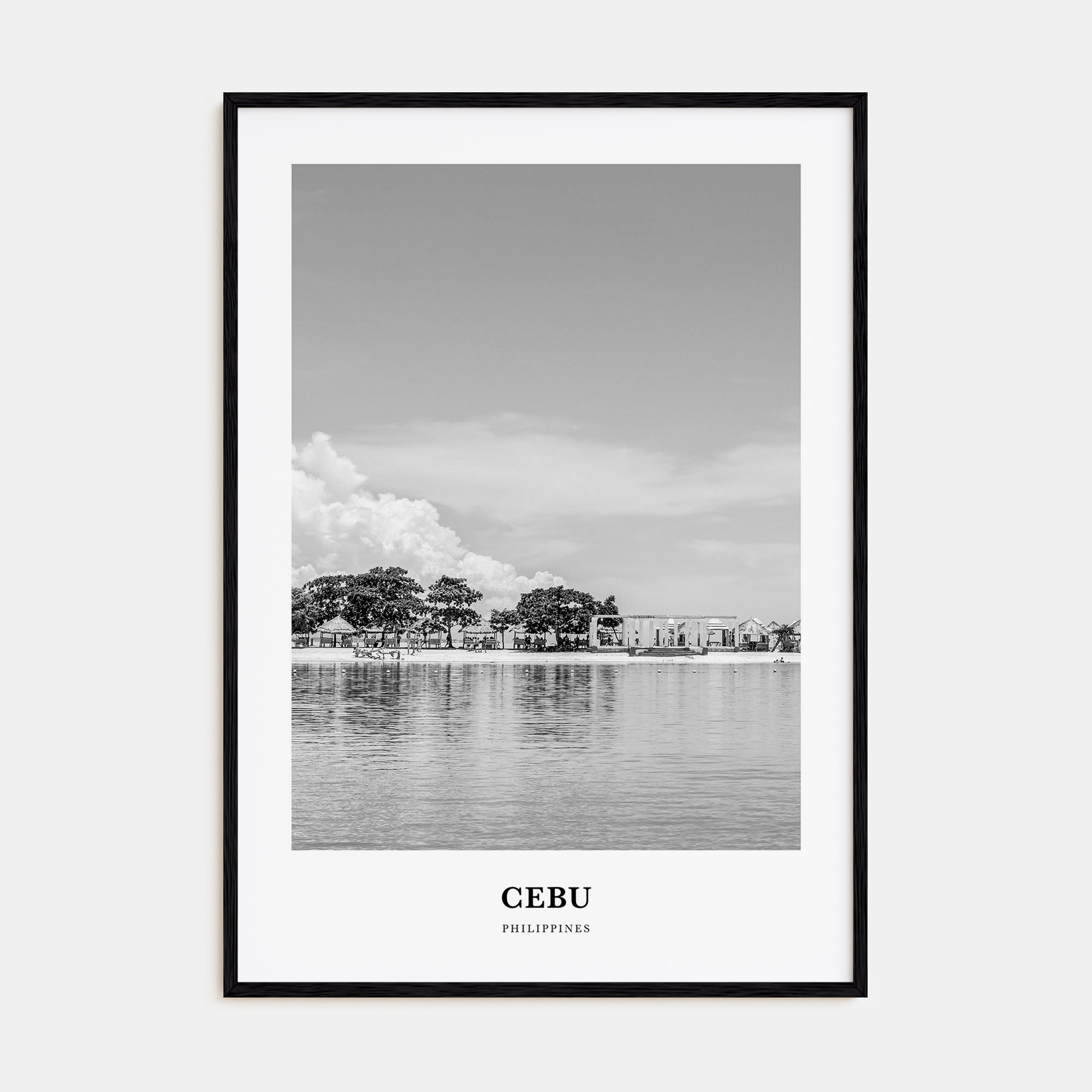Cebu Portrait B&W No 1 Poster