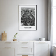 Central Park Portrait B&W Poster
