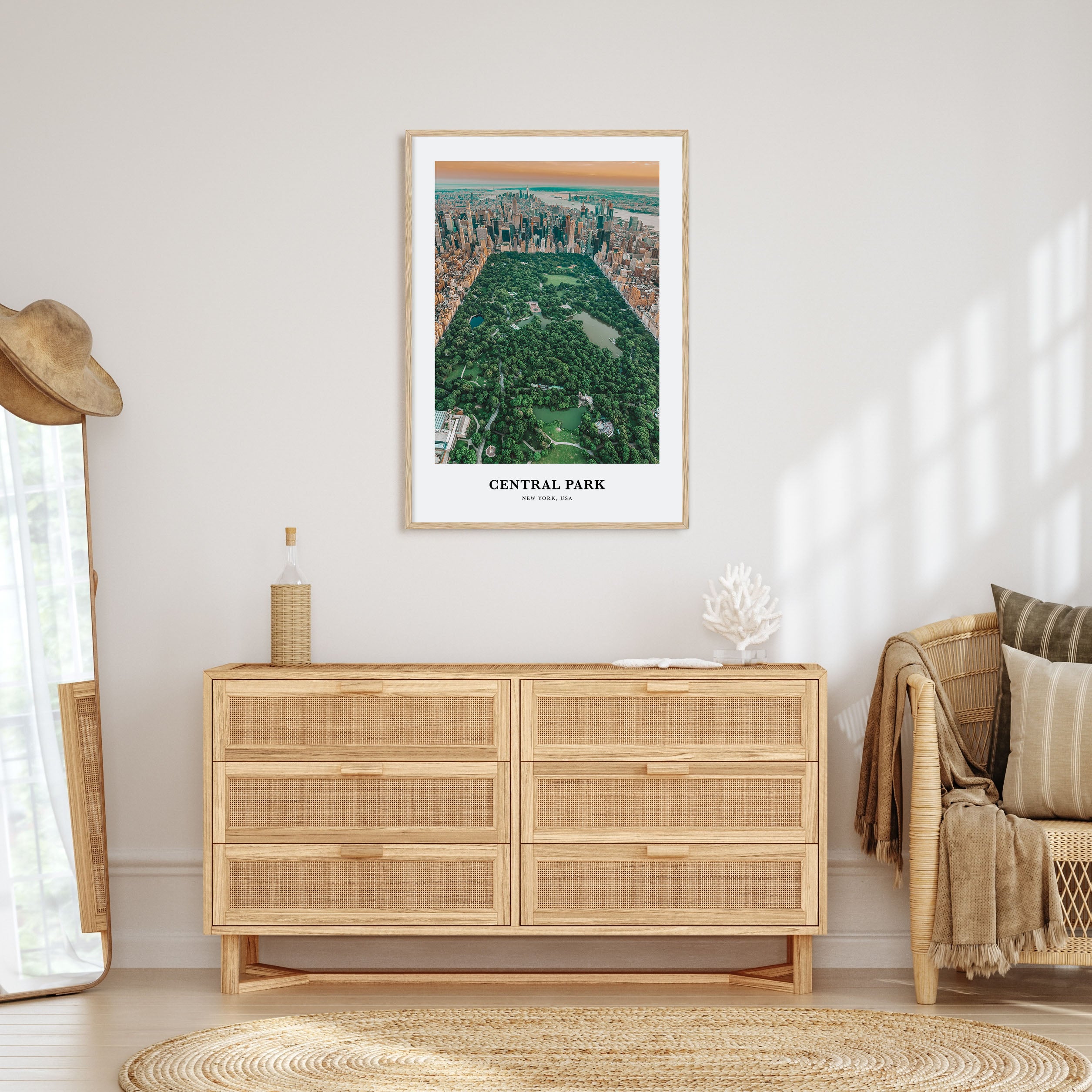 Central Park Portrait Color Poster
