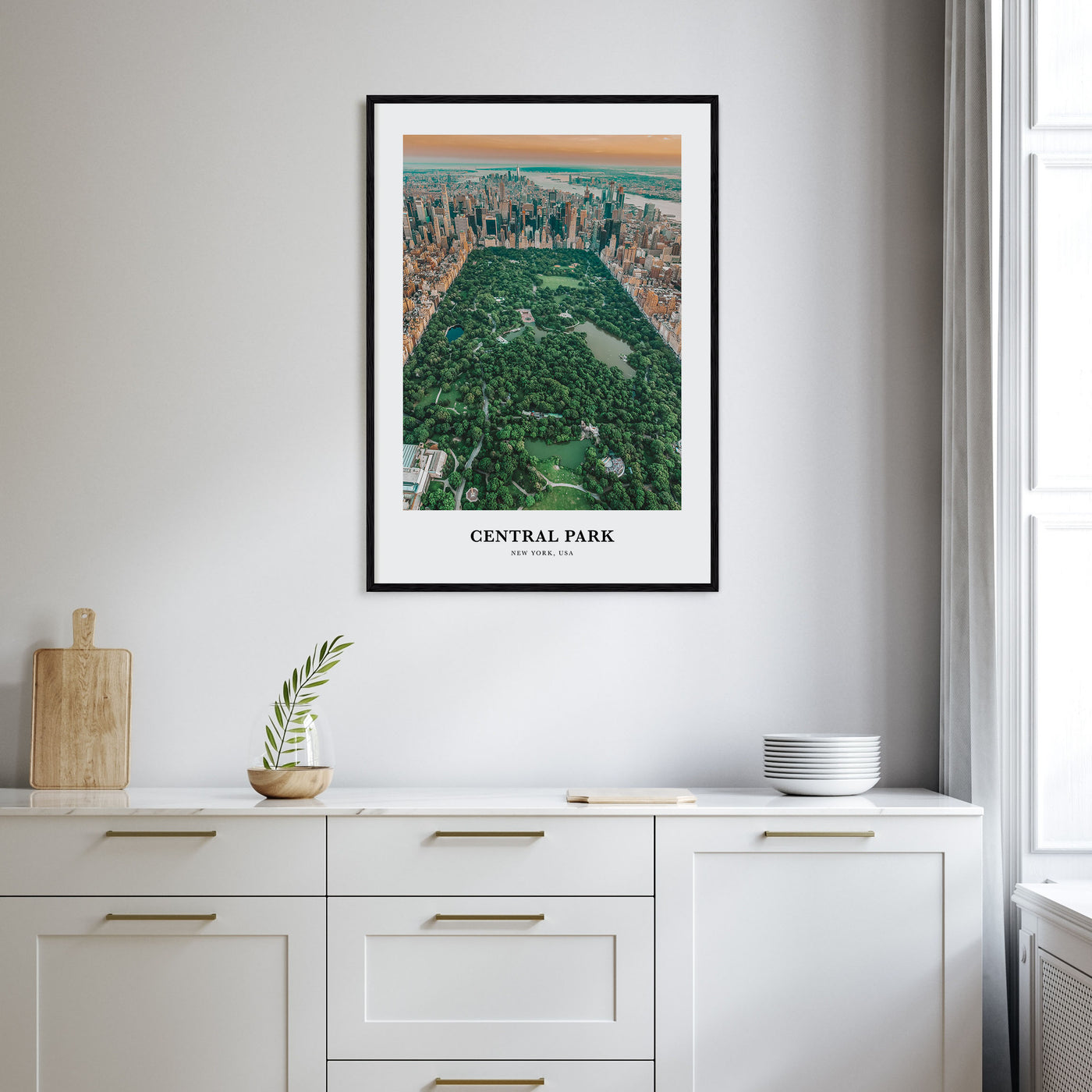 Central Park Portrait Color Poster