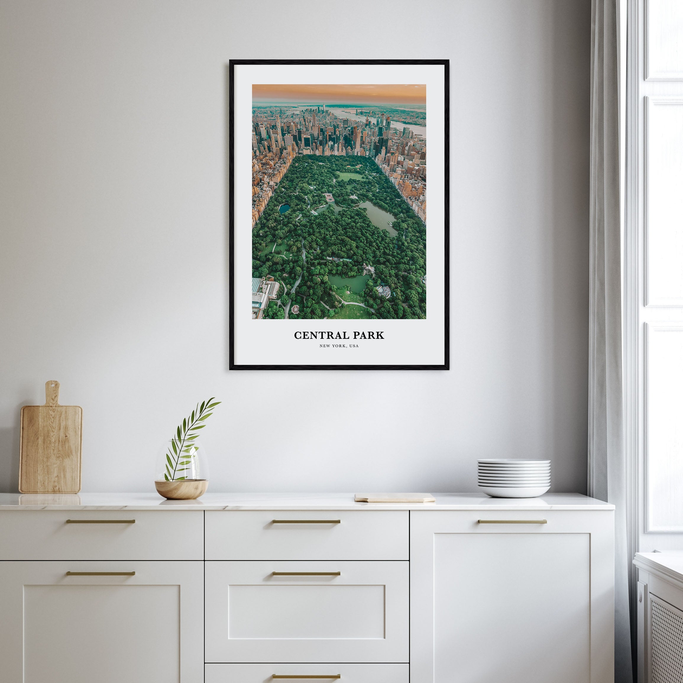 Central Park Portrait Color Poster
