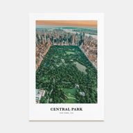 Central Park Portrait Color Poster