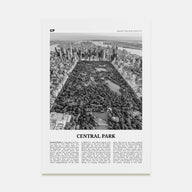 Central Park Travel B&W Poster