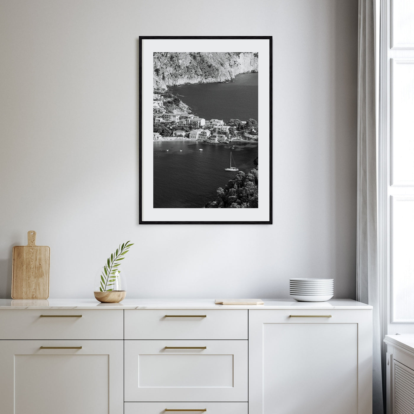 Cephalonia Photo B&W Poster
