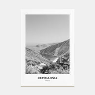Cephalonia Portrait B&W Poster
