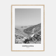 Cephalonia Portrait B&W Poster