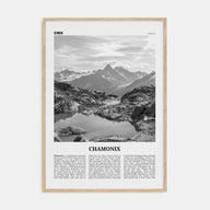Chamonix Travel B&W Poster