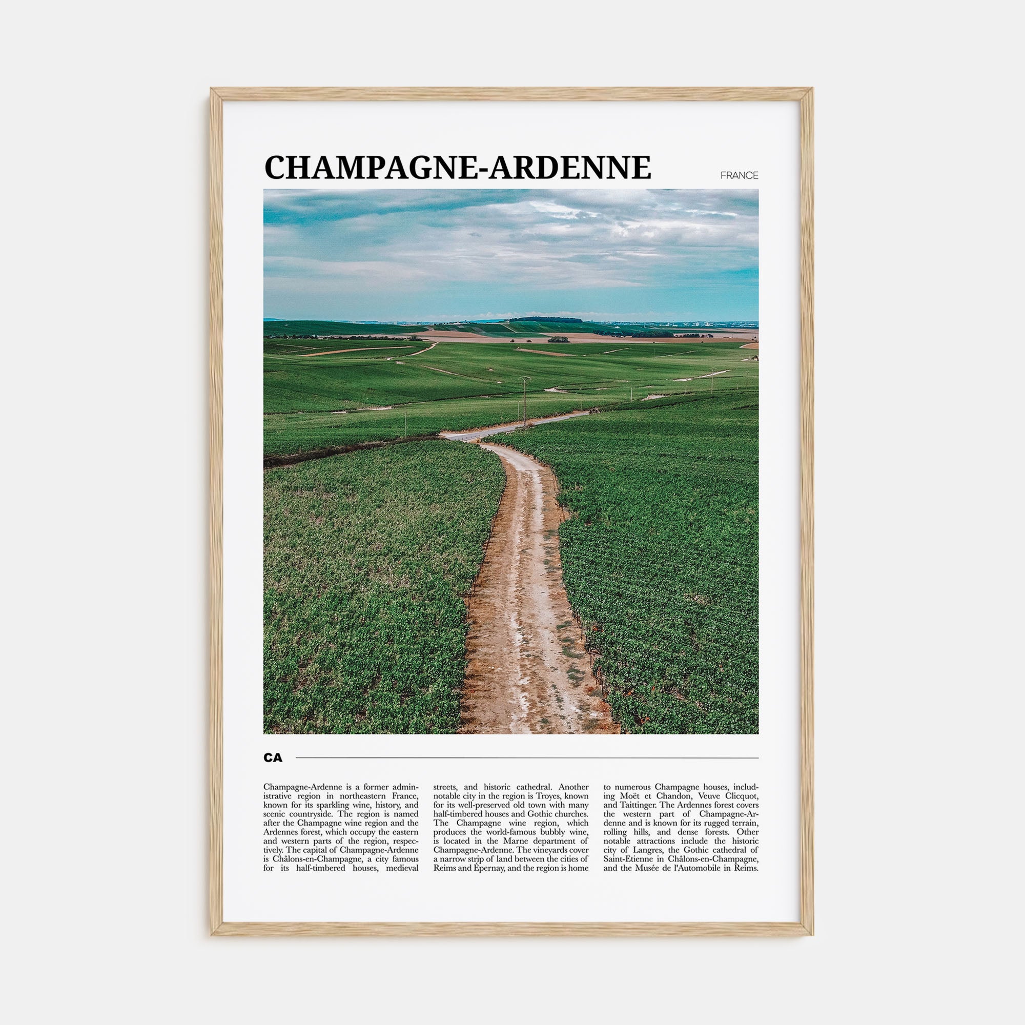 Champagne-Ardenne Travel Color Poster