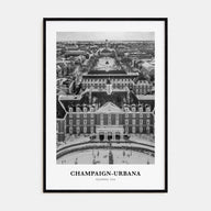 Champaign-Urbana Portrait B&W Poster