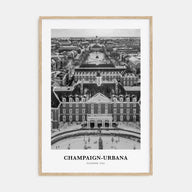 Champaign-Urbana Portrait B&W Poster