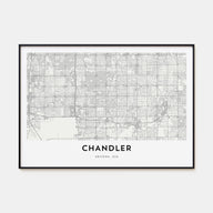 Chandler Map Landscape Poster