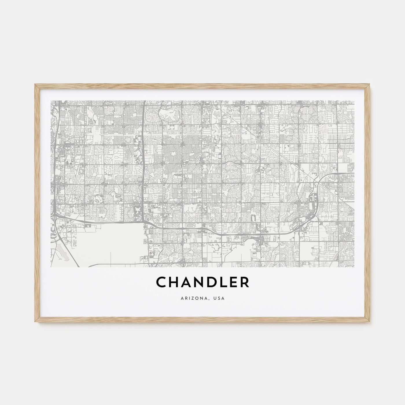 Chandler Map Landscape Poster