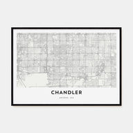 Chandler Map Landscape Poster