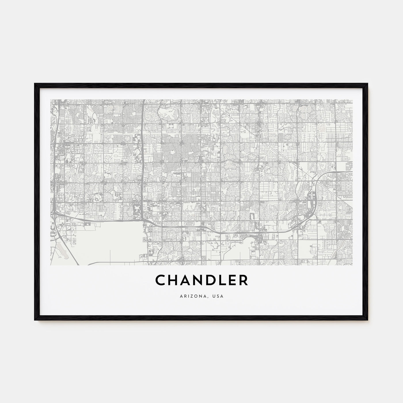 Chandler Map Landscape Poster