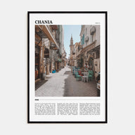 Chania Travel Color Poster