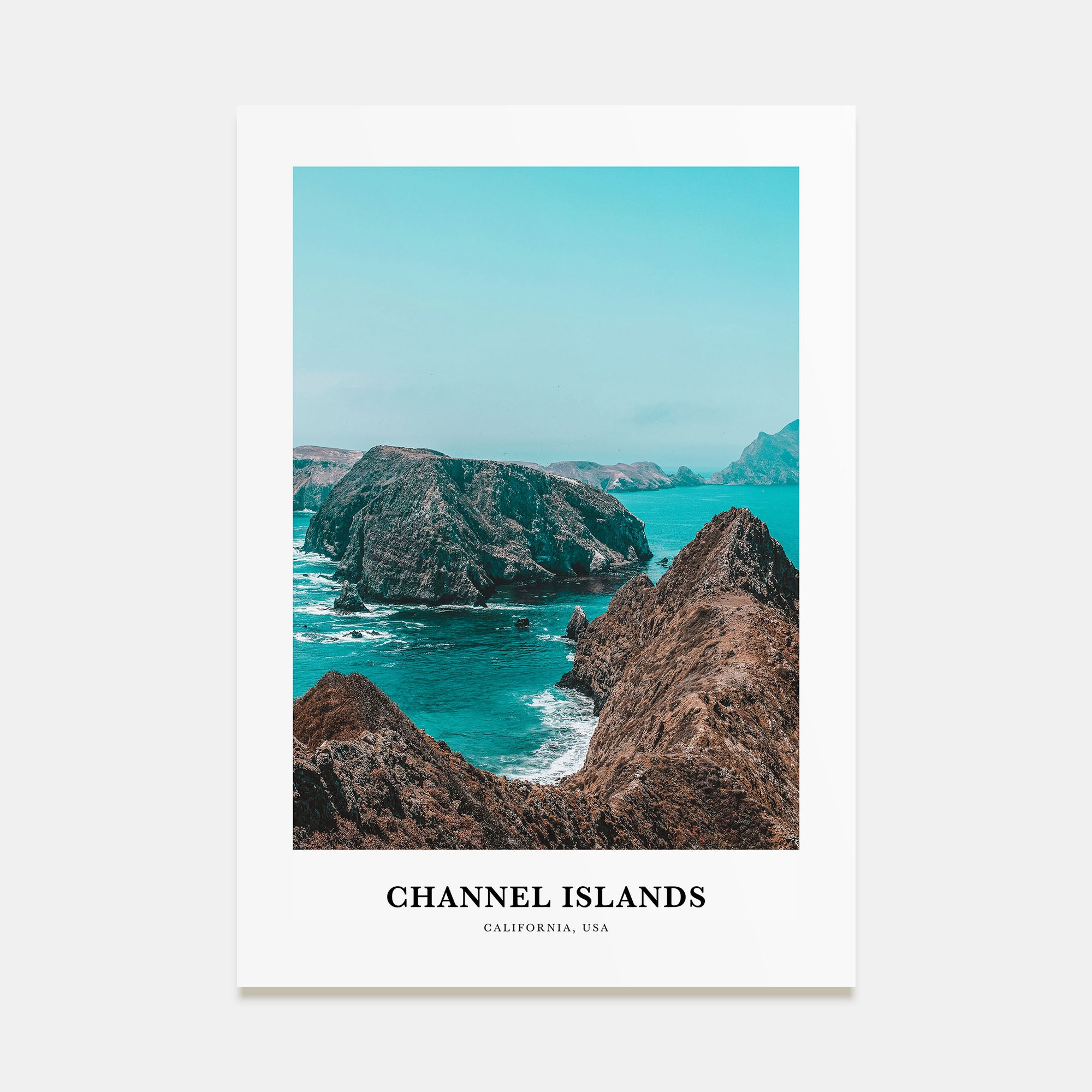 Channel Islands, California Portrait Color Poster