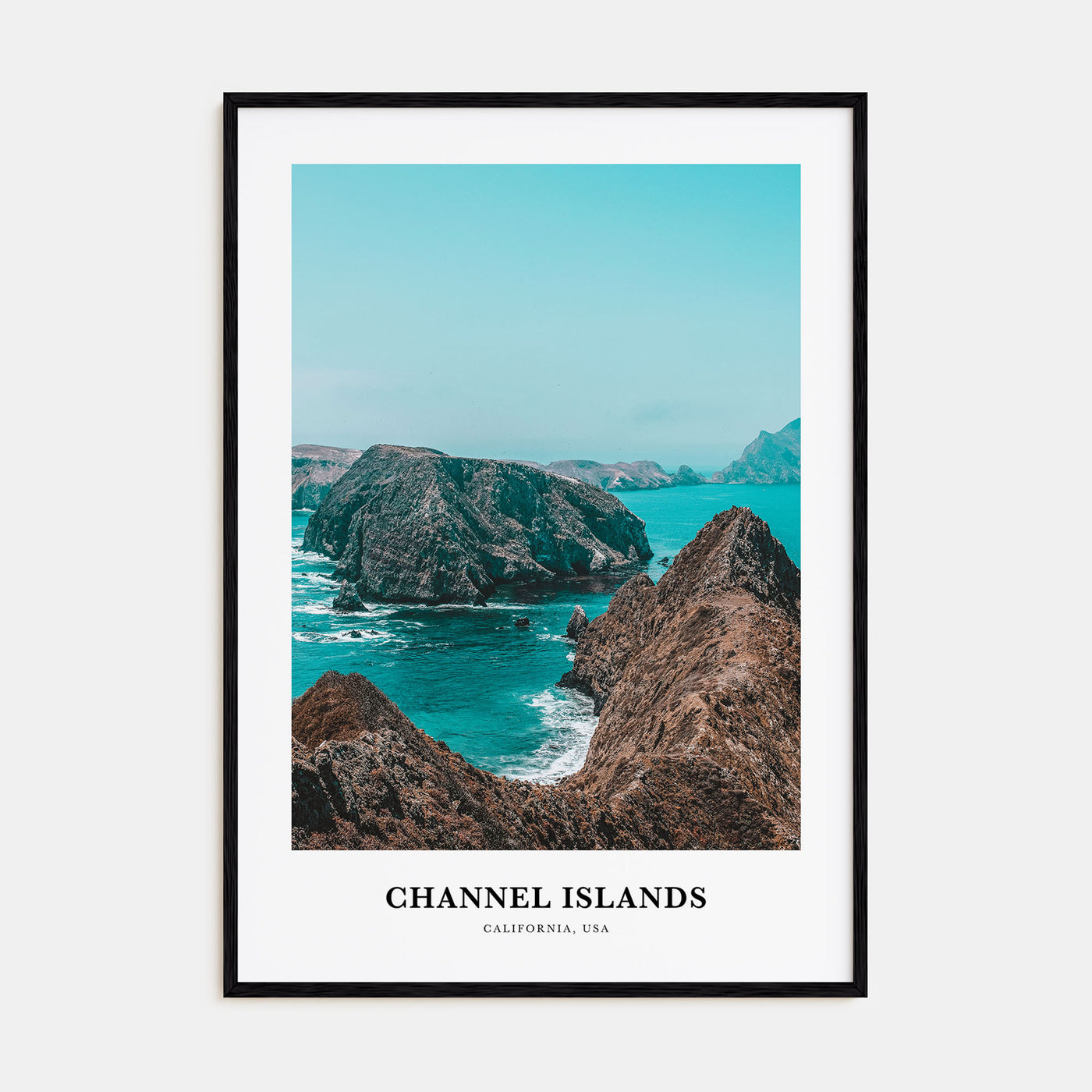 Channel Islands, California Portrait Color Poster