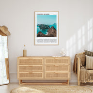 Channel Islands, California Travel Color Poster