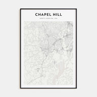 Chapel Hill Map Portrait Poster