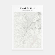 Chapel Hill Map Portrait Poster