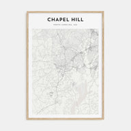 Chapel Hill Map Portrait Poster